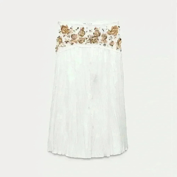 🔥🔥Zara Sequins midi skirt(oversized) - Picture 7 of 8